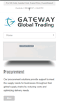 Mobile Screenshot of gatewayglobaltrading.com