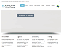Tablet Screenshot of gatewayglobaltrading.com